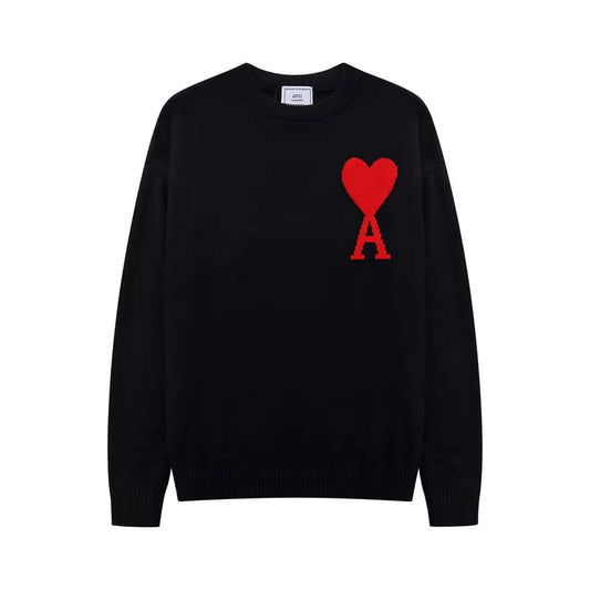 2025 New the Luxury Brand Man Man Man Heartbroken Sweater Classic Warm Friend Pullover Sweater Amiparis Trend Sweater